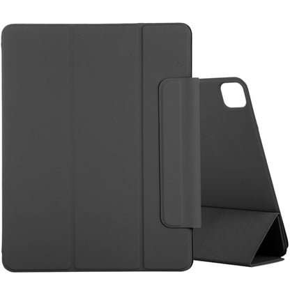 For iPad Air 13 2024 / Pro 12.9 2020 Active Buckle Magnetic PU Leather Tablet Case With Holder & Sleep / Wake-up Function(Black) - iPad Pro 12.9 (2020) Cases by buy2fix | Online Shopping UK | buy2fix