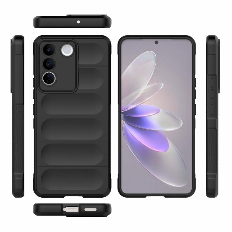 For vivo S16e 5G Magic Shield TPU + Flannel Phone Case(White) - vivo Cases by buy2fix | Online Shopping UK | buy2fix