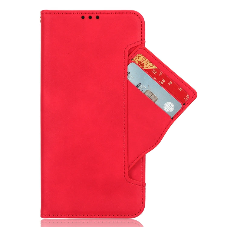 For Blackview A85 Skin Feel Calf Texture Card Slots Leather Phone Case(Red) - More Brand by buy2fix | Online Shopping UK | buy2fix