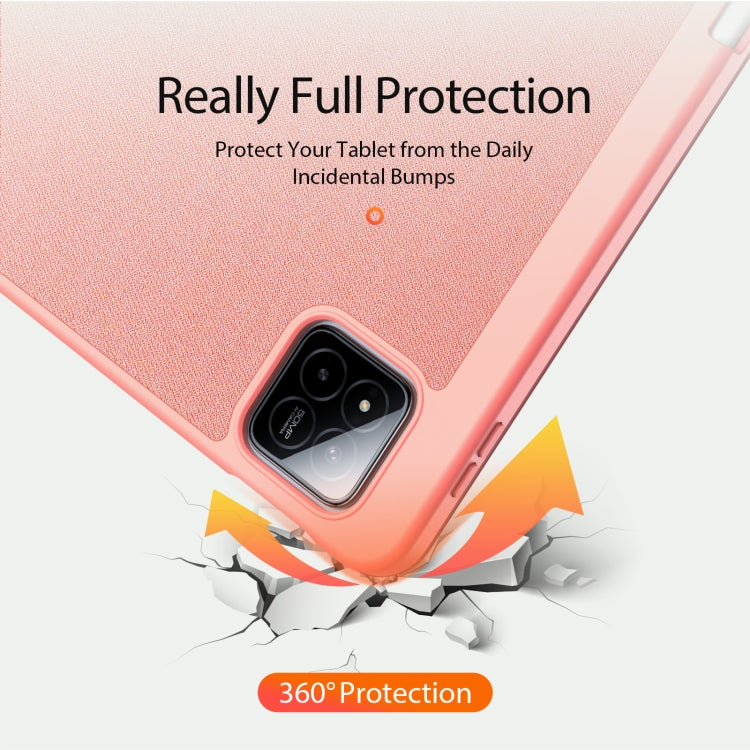 For Xiaomi Pad 7 / 7 Pro DUX DUCIS Domo Series Magnetic Flip Leather Tablet Case(Pink) - More Tablet Cases by DUX DUCIS | Online Shopping UK | buy2fix