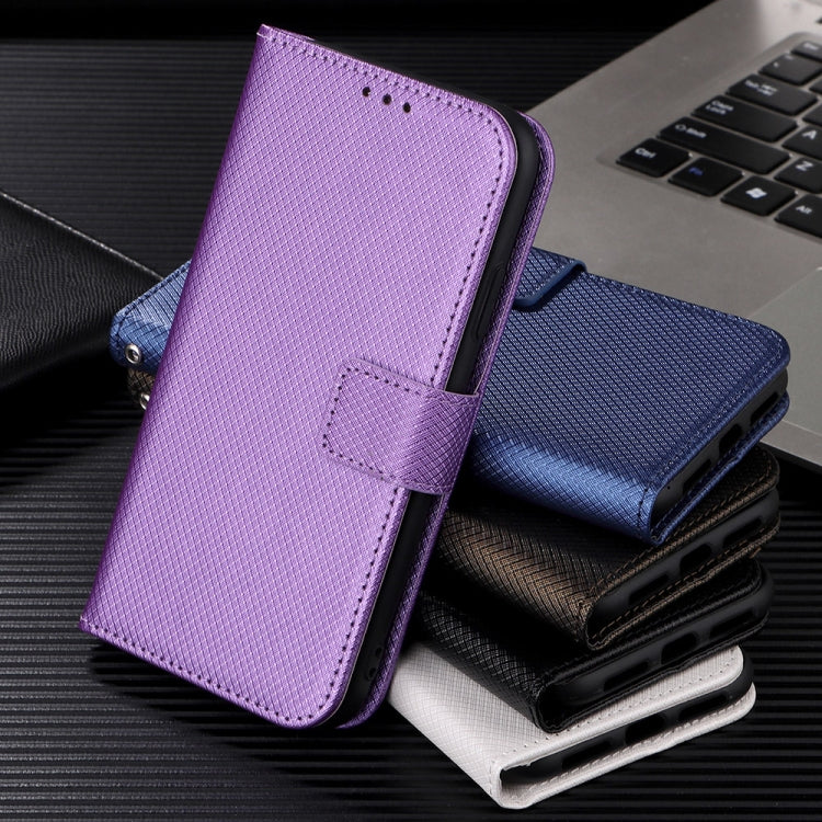 For Blackview A85 Diamond Texture Leather Phone Case(Purple) - More Brand by buy2fix | Online Shopping UK | buy2fix