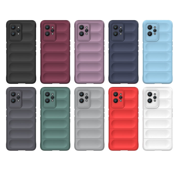 For Realme GT2 Pro Magic Shield TPU + Flannel Phone Case(Grey) - Realme Cases by buy2fix | Online Shopping UK | buy2fix