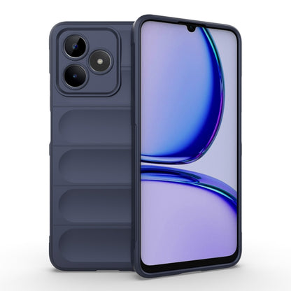 For Realme C53 4G Magic Shield TPU + Flannel Phone Case(Dark Blue) - Realme Cases by buy2fix | Online Shopping UK | buy2fix