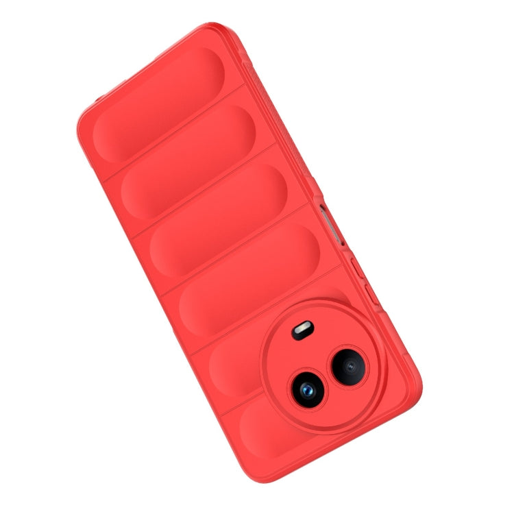 For Realme 11 5G Global Magic Shield TPU + Flannel Phone Case(Wine Red) - Realme Cases by buy2fix | Online Shopping UK | buy2fix