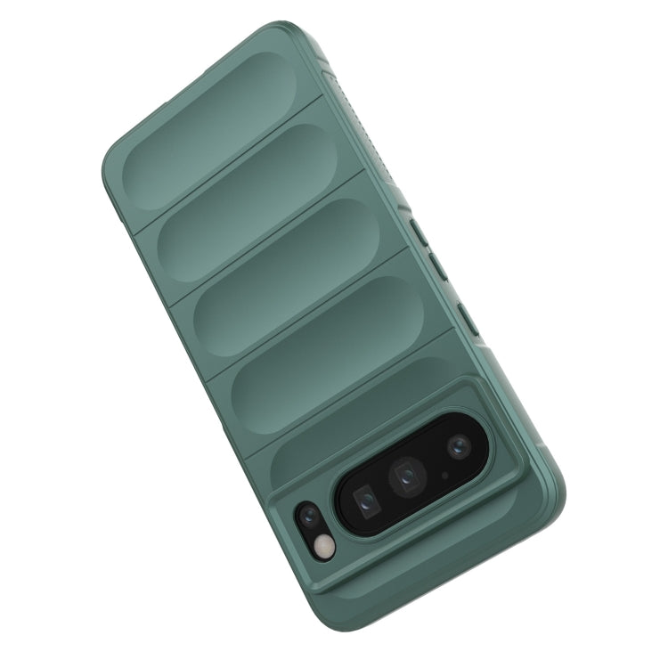 For Google Pixel 8 Pro 5G Magic Shield TPU + Flannel Phone Case(Dark Grey) - Google Cases by buy2fix | Online Shopping UK | buy2fix