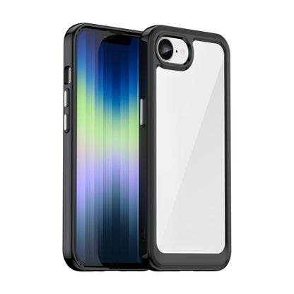 For iPhone SE 2024 Colorful Series Acrylic + TPU Phone Case(Black) - More iPhone Cases by buy2fix | Online Shopping UK | buy2fix