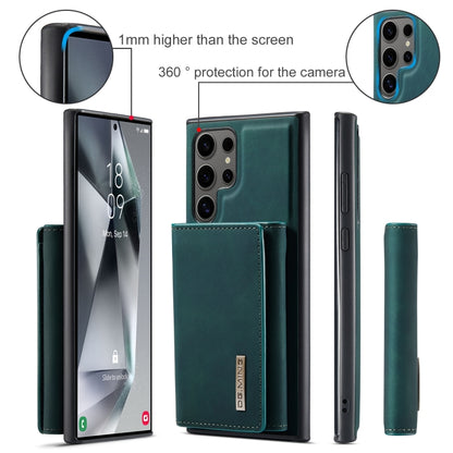 For Samsung Galaxy S24 Ultra 5G DG.MING M1 Series 3-Fold Multi Card Wallet + Magnetic Phone Case(Green) - Galaxy S24 Ultra 5G Cases by DG.MING | Online Shopping UK | buy2fix