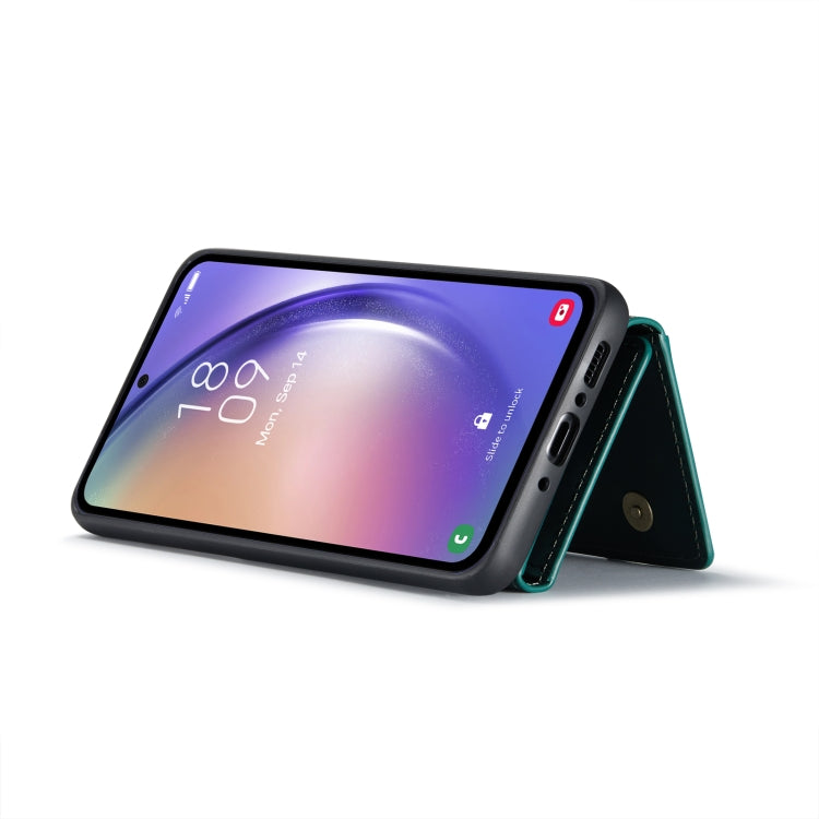 For Samsung Galaxy A54 5G DG.MING M2 Series 3-Fold Multi Card Bag + Magnetic Phone Case(Green) - Galaxy Phone Cases by DG.MING | Online Shopping UK | buy2fix