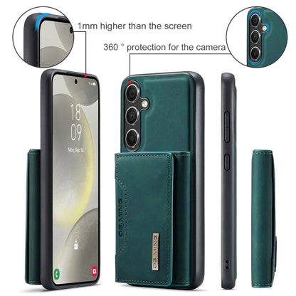 For Samsung Galaxy S24 5G DG.MING M2 Series 3-Fold Multi Card Bag + Magnetic Phone Case(Green) - Galaxy S24 5G Cases by DG.MING | Online Shopping UK | buy2fix