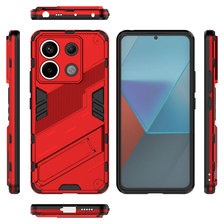 For Xiaomi Redmi Note 13 Pro+ Punk Armor 2 in 1 PC + TPU Phone Case(Red) - Note 13 Pro+ Cases by buy2fix | Online Shopping UK | buy2fix