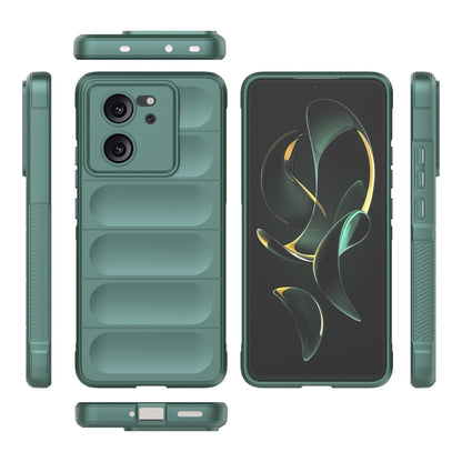 For Xiaomi Redmi K60 Ultra Magic Shield TPU + Flannel Phone Case(Dark Green) - Redmi K60 Ultra Cases by buy2fix | Online Shopping UK | buy2fix