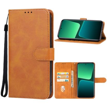 For Xiaomi 13T Pro Leather Phone Case(Brown) - Xiaomi Cases by buy2fix | Online Shopping UK | buy2fix