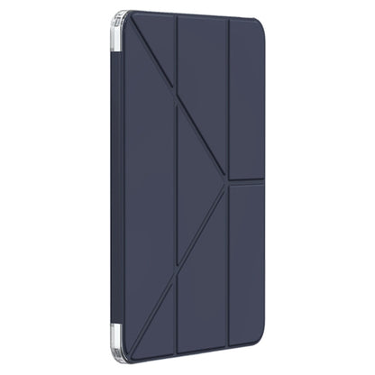 For iPad Air 13 2024 Mutural Deformation Stand Smart Leather Tablet Case(Dark Blue) - iPad Air 13 2024 Cases by Mutural | Online Shopping UK | buy2fix