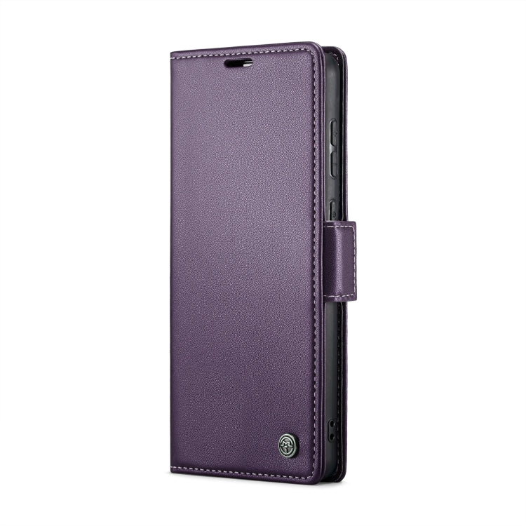 For Samsung Galaxy A20/A30/M10s CaseMe 023 Butterfly Buckle Litchi Texture RFID Anti-theft Leather Phone Case(Pearly Purple) - Galaxy Phone Cases by CaseMe | Online Shopping UK | buy2fix