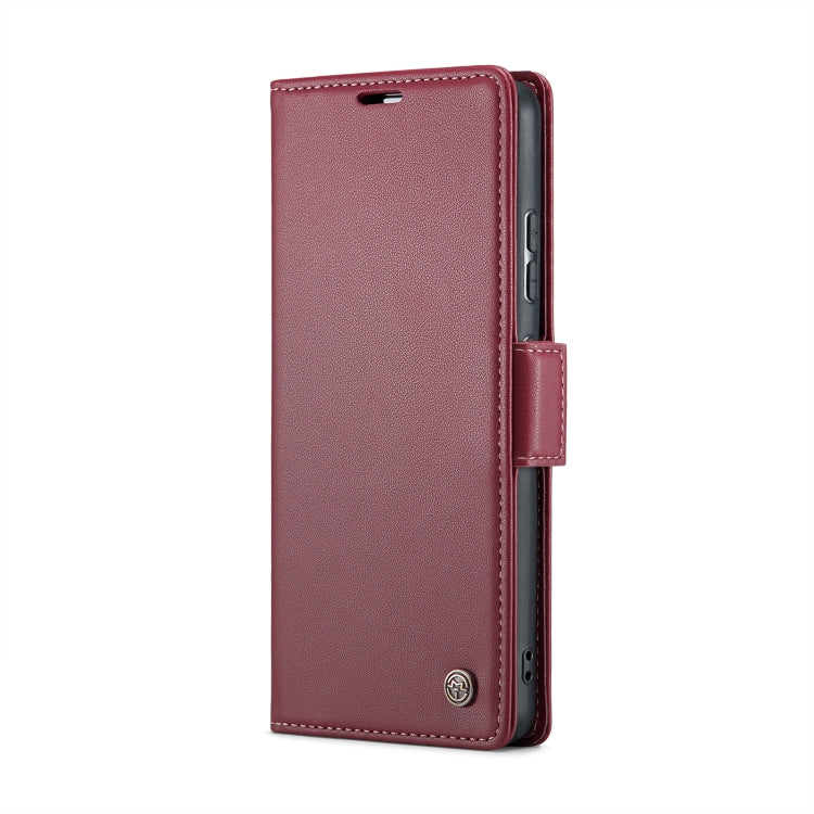 For Xiaomi 12T /12T Pro/Redmi K50 Ultra CaseMe 023 Butterfly Buckle Litchi Texture RFID Anti-theft Leather Phone Case(Wine Red) - Xiaomi Cases by CaseMe | Online Shopping UK | buy2fix