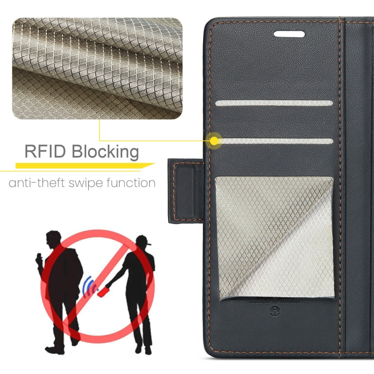 For Xiaomi 14 CaseMe 023 Butterfly Buckle Litchi Texture RFID Anti-theft Leather Phone Case(Black) - 14 Cases by CaseMe | Online Shopping UK | buy2fix