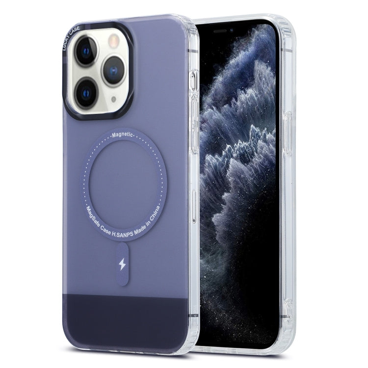 For iPhone 11 Pro Max PC + TPU IMD MagSafe Magnetic Phone Case(Black) - iPhone 11 Pro Max Cases by buy2fix | Online Shopping UK | buy2fix