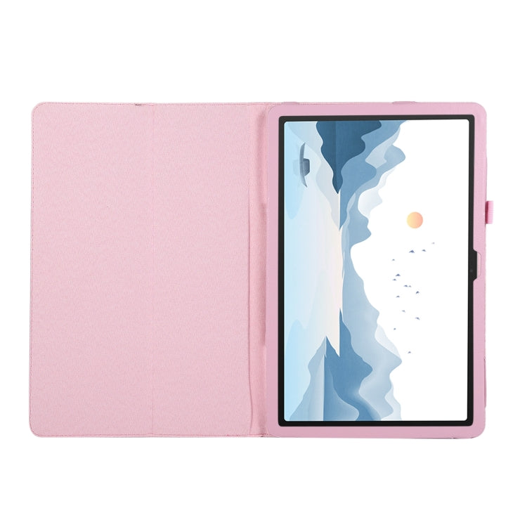 For Lenovo Xiaoxin Pad 11 2024 / M11 Litchi Texture Leather Tablet Case(Pink) - Lenovo by buy2fix | Online Shopping UK | buy2fix