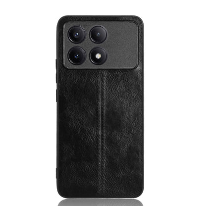 For Xiaomi Redmi K70 / K70 Pro Sewing Cow Pattern Skin PC + PU + TPU Phone Case(Black) - K70 Pro Cases by buy2fix | Online Shopping UK | buy2fix