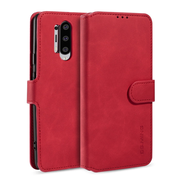 For Samsung Galaxy A21s DG.MING Retro Oil Side Horizontal Flip Case with Holder & Card Slots & Wallet(Red) - Galaxy Phone Cases by DG.MING | Online Shopping UK | buy2fix