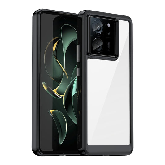 For Xiaomi Redmi K60 Ultra Colorful Series Acrylic Hybrid TPU Phone Case(Black) - Redmi K60 Ultra Cases by buy2fix | Online Shopping UK | buy2fix