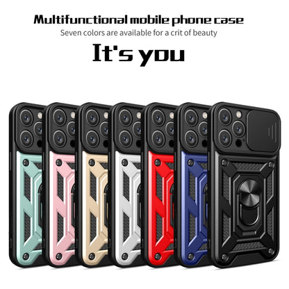 For iPhone 16 Pro Max Sliding Camera Cover Design TPU+PC Phone Case(Black) - iPhone 16 Pro Max Cases by buy2fix | Online Shopping UK | buy2fix