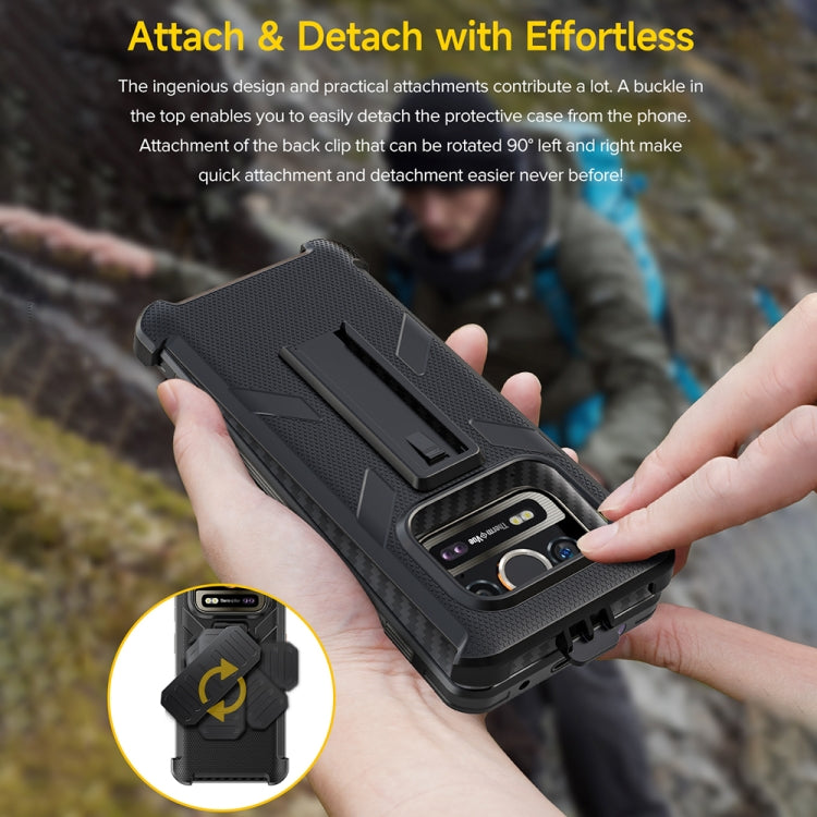 For Ulefone Armor 25T Pro Ulefone Back Clip Phone Case with Carabiner(Black) - Ulefone Cases by Ulefone | Online Shopping UK | buy2fix