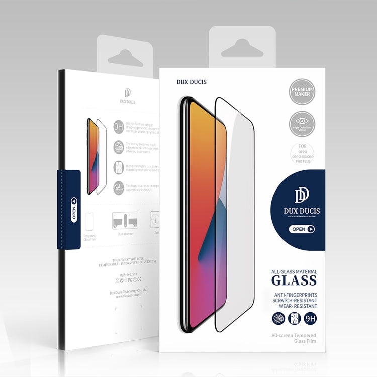 For OPPO Reno10+ 10pcs DUX DUCIS 0.33mm 9H Medium Alumina Tempered Glass Film - OPPO Tempered Glass by buy2fix | Online Shopping UK | buy2fix
