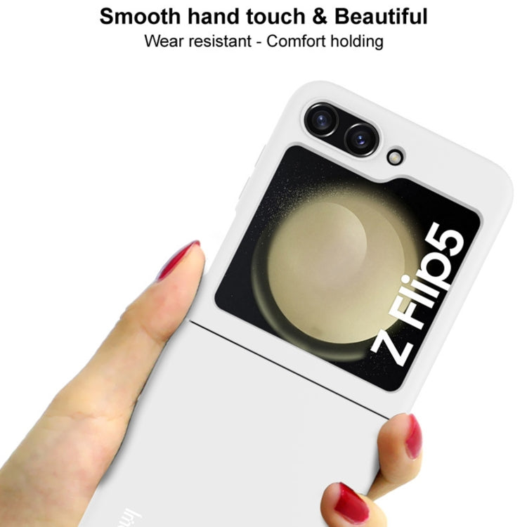 For Samsung Galaxy Z Flip5 IMAK JS-2 Series Colorful PC Case(White) - Galaxy Z Flip4 5G Cases by imak | Online Shopping UK | buy2fix
