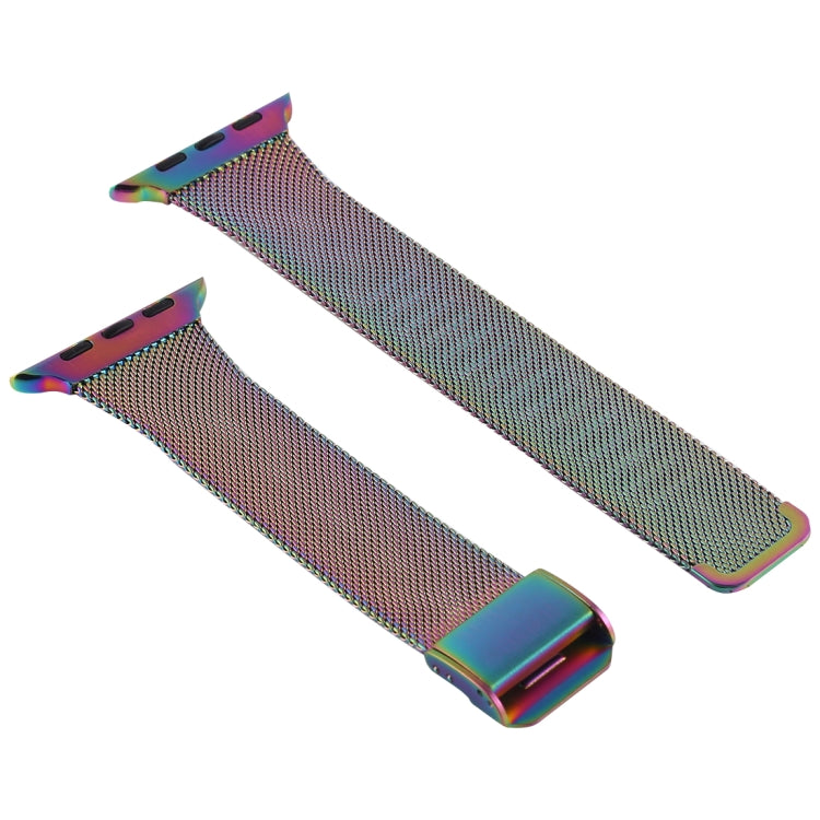 For Apple Watch Series 7 41mm / 6 & SE & 5 & 4 40mm / 3 & 2 & 1 38mm Milanese Stainless Steel Watch Band(Colour) - Watch Bands by buy2fix | Online Shopping UK | buy2fix