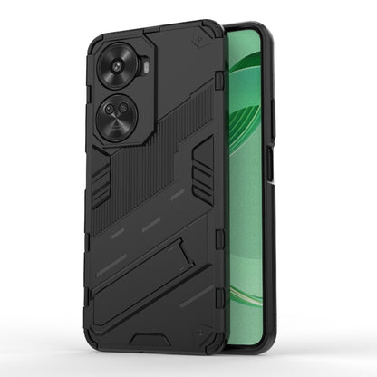 For Huawei nova 11 SE Punk Armor 2 in 1 PC + TPU Phone Case with Holder(Black) - Huawei Cases by buy2fix | Online Shopping UK | buy2fix