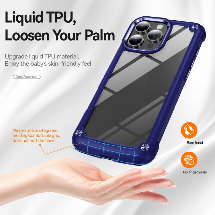 For iPhone 16 Pro Max TPU + PC Lens Protection Phone Case(Blue) - iPhone 16 Pro Max Cases by buy2fix | Online Shopping UK | buy2fix