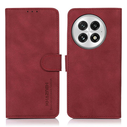 For OnePlus 13 KHAZNEH Matte Texture Leather Phone Case(Red) - OnePlus Cases by buy2fix | Online Shopping UK | buy2fix