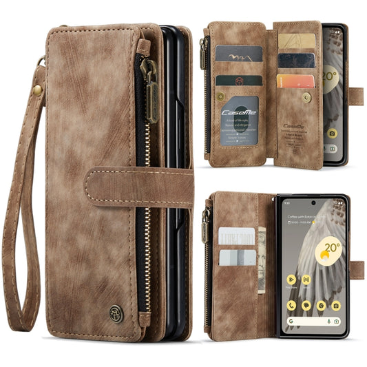 For Google Pixel Fold CaseMe C30 Multifunctional Leather Phone Case(Brown) - Google Cases by CaseMe | Online Shopping UK | buy2fix