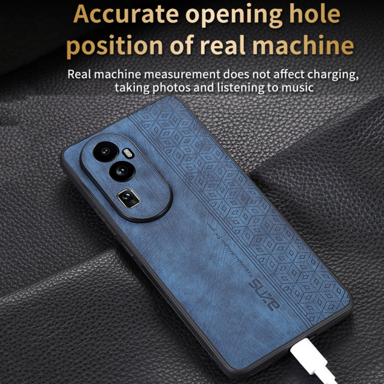 For OPPO Reno10 Pro+ AZNS 3D Embossed Skin Feel Phone Case(Black) - OPPO Cases by AZNS | Online Shopping UK | buy2fix