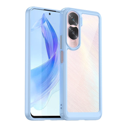 For Honor X50i Colorful Series Acrylic Hybrid TPU Phone Case(Blue) - Honor Cases by buy2fix | Online Shopping UK | buy2fix