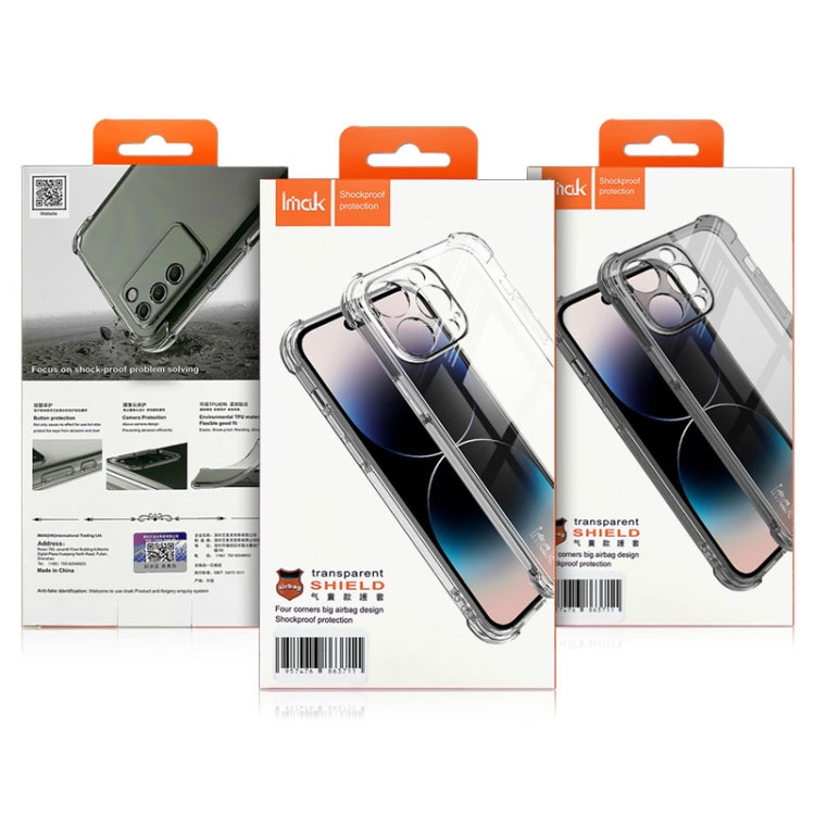 For Huawei nova 11 SE imak Shockproof Airbag TPU Phone Case(Transparent Black) - Huawei Cases by imak | Online Shopping UK | buy2fix