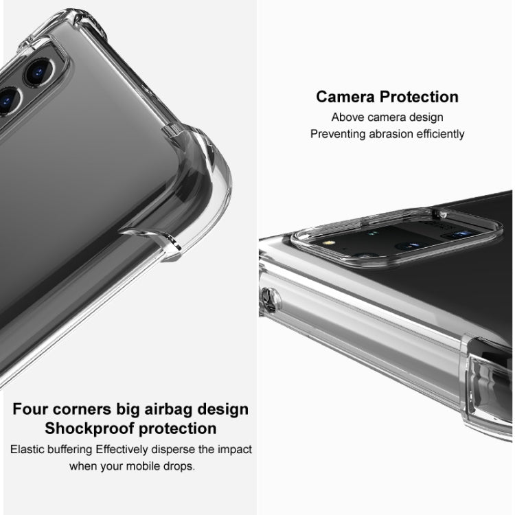 For OPPO Reno11 Pro 5G Global imak Shockproof Airbag TPU Phone Case(Transparent Black) - Reno11 Pro Cases by imak | Online Shopping UK | buy2fix