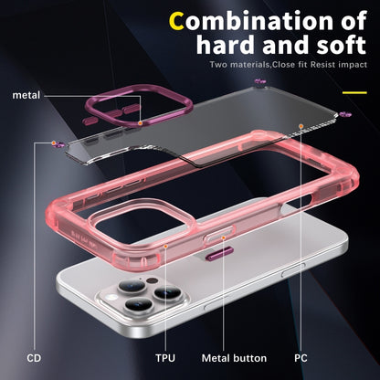 For iPhone 16 Pro Skin Feel TPU + PC Phone Case(Transparent Pink) - iPhone 16 Pro Cases by buy2fix | Online Shopping UK | buy2fix