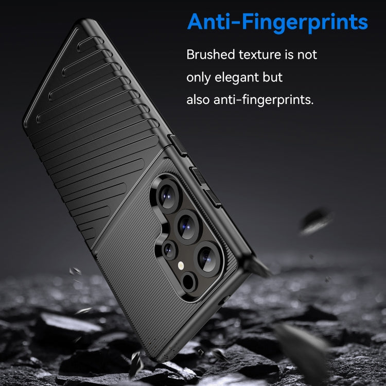 For Samsung Galaxy S25 Ultra 5G Thunderbolt Shockproof TPU Phone Case(Black) - Galaxy S25 Ultra 5G Cases by buy2fix | Online Shopping UK | buy2fix