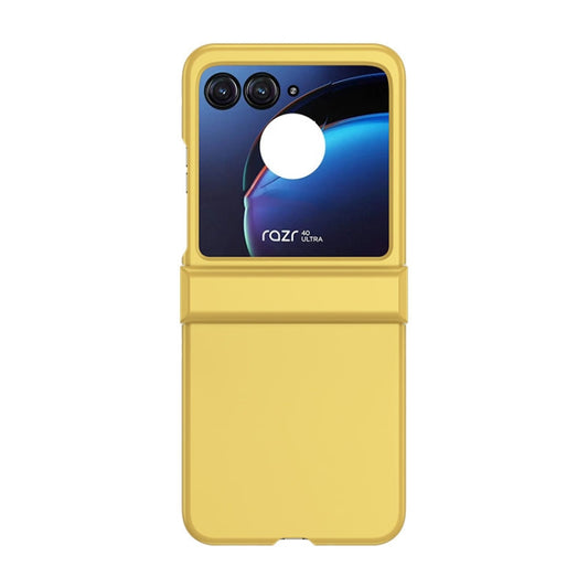 For Motorola Razr 40 Ultra / Razr 2023 3 in 1 Skin Feel PC Phone Case(Lemon Yellow) - Motorola Cases by buy2fix | Online Shopping UK | buy2fix