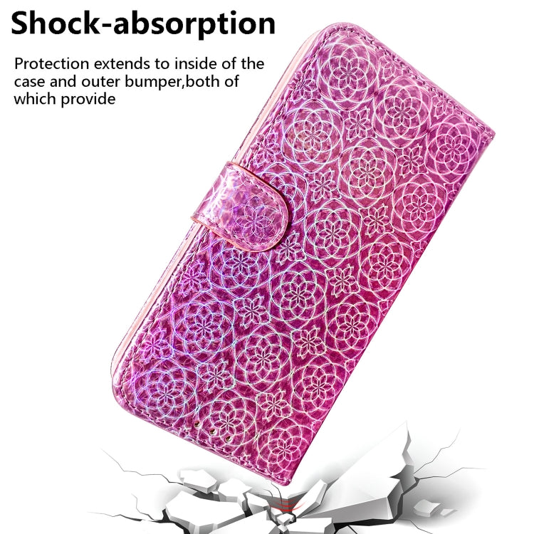 For iPhone 16 Pro Max Colorful Magnetic Buckle Leather Phone Case(Pink) - iPhone 16 Pro Max Cases by buy2fix | Online Shopping UK | buy2fix