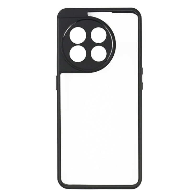 For OnePlus 11 Frosted TPU + Transparent PC Phone Case(Black) - OnePlus Cases by buy2fix | Online Shopping UK | buy2fix