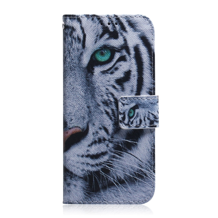 For iPhone 16 Pro Max Coloured Drawing Flip Leather Phone Case(Tiger) - iPhone 16 Pro Max Cases by buy2fix | Online Shopping UK | buy2fix