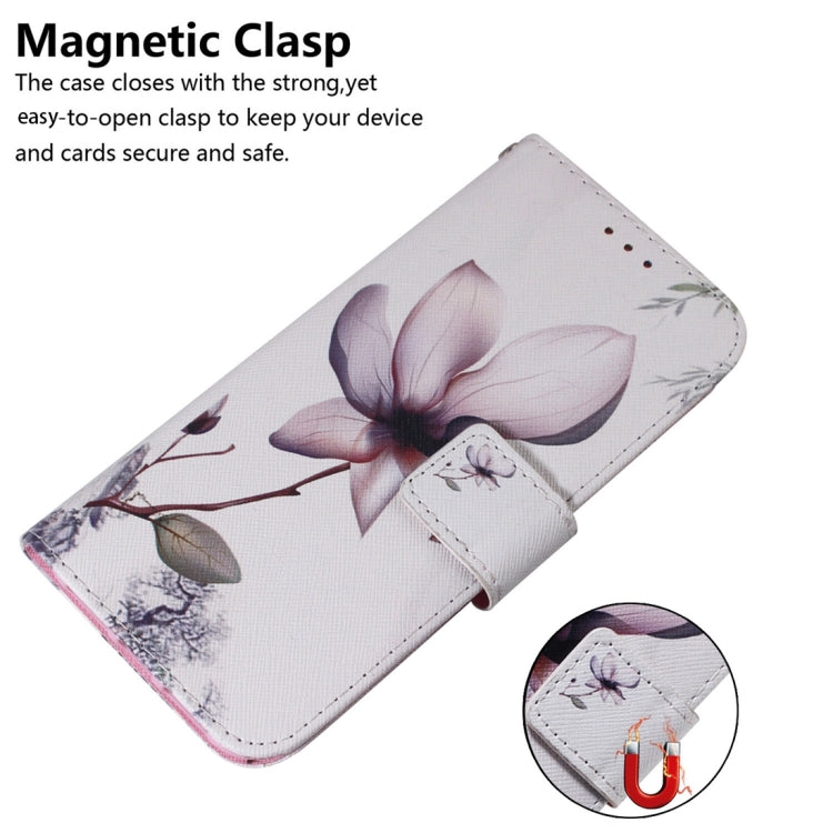 For Xiaomi Redmi Note 13 Pro+ 5G Coloured Drawing Flip Leather Phone Case(Magnolia) - Note 13 Pro+ Cases by buy2fix | Online Shopping UK | buy2fix
