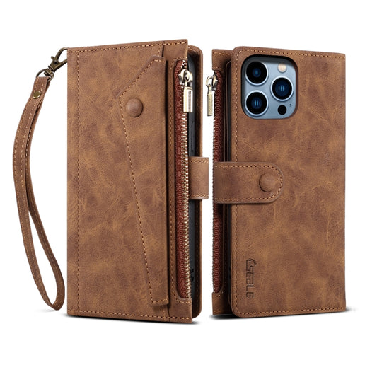 For iPhone 16 Pro Max ESEBLE Retro Frosted RFID Flip Leather Phone Case(Brown) - iPhone 16 Pro Max Cases by ESEBLE | Online Shopping UK | buy2fix