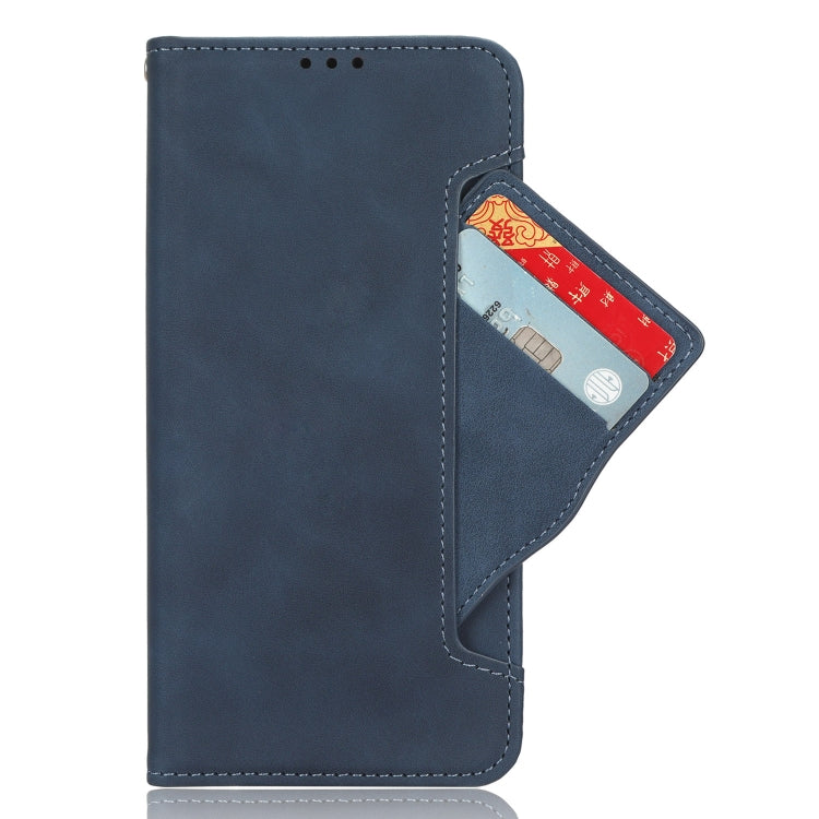 For Blackview Oscal C30 / C30 Pro Skin Feel Calf Texture Card Slots Leather Phone Case(Blue) - More Brand by buy2fix | Online Shopping UK | buy2fix