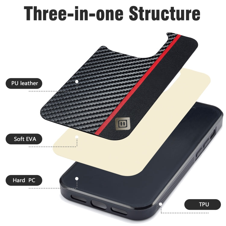 For Google Pixel 9 Pro XL LC.IMEEKE 3 in 1 Carbon Fiber Texture Shockproof Phone Case(Black) - Google Cases by LC.IMEEKE | Online Shopping UK | buy2fix