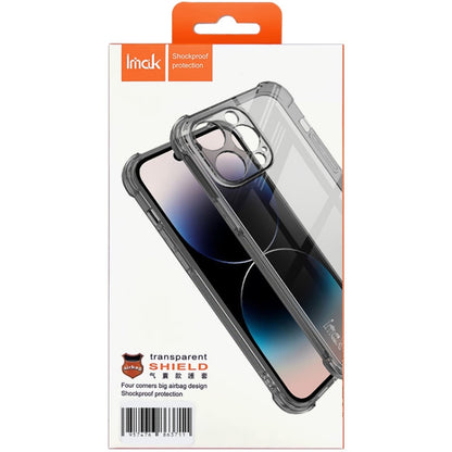 For Honor X50 5G imak Shockproof Airbag TPU Phone Case(Transparent Black) - Honor Cases by imak | Online Shopping UK | buy2fix
