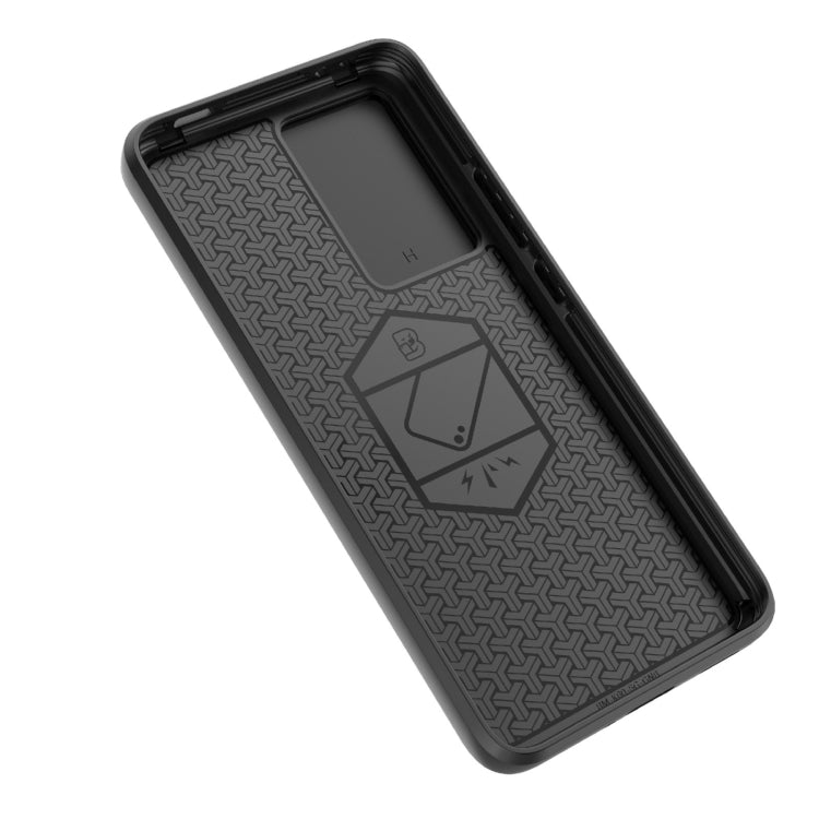 For Xiaomi Redmi K60 5G Sliding Camshield TPU + PC Shockproof Phone Case with Holder(Black) - Xiaomi Cases by buy2fix | Online Shopping UK | buy2fix